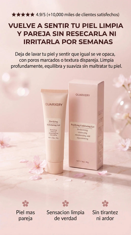 Gel Exfoliante Aclarante e Hidratante para una Piel Suave y Perfecta - Quarxery